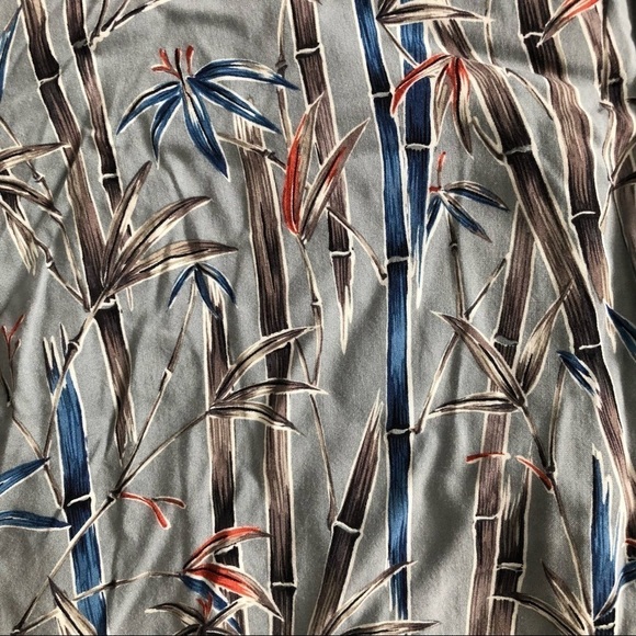 Men’s Moda Campia Moda bamboo print short sleeve button up shirt size XXL - Picture 2 of 5